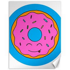 Donut Doughnut Dessert Clip Art Canvas 12  X 16  by Simbadda