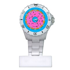 Donut Doughnut Dessert Clip Art Plastic Nurses Watch by Simbadda