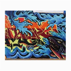 Graffiti Colourful Street Art Art Small Glasses Cloth (2 Sides) by Simbadda