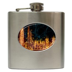 Architecture Buildings City Hip Flask (6 Oz) by Simbadda