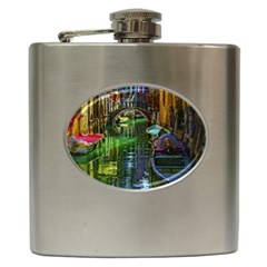 Venice City Italy Architecture Hip Flask (6 Oz) by Simbadda