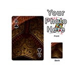 Vault Mosaic Gold Ornament Golden Playing Cards 54 Designs (Mini) Front - ClubA