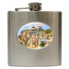 Architecture Town Travel Water Hip Flask (6 Oz) by Simbadda