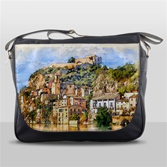 Architecture Town Travel Water Messenger Bag by Simbadda