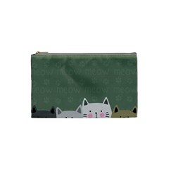 Cute Cats Cosmetic Bag (small) by Valentinaart