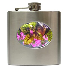 Coleus & Petunia Hip Flask (6 Oz) by Riverwoman