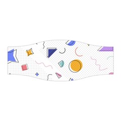 Memphis Pattern With Geometric Shapes Stretchable Headband by Vaneshart