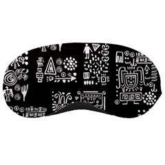 Vector Pattern Design With Tribal Elements Sleeping Mask by Vaneshart