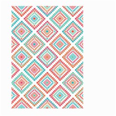 Ethnic Seamless Pattern Tribal Line Print African Mexican Indian Style Large Garden Flag (two Sides) by Vaneshart