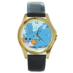 Patokip Round Gold Metal Watch by MuddyGamin9