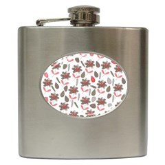 Zappwaits Flowers Hip Flask (6 Oz) by zappwaits