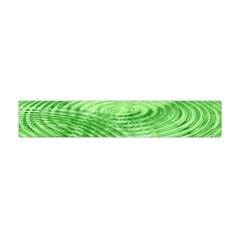 Wave Concentric Circle Green Flano Scarf (mini) by HermanTelo