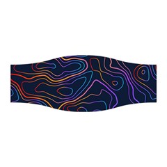 Topographic Colorful Contour Illustration Background Stretchable Headband by Vaneshart