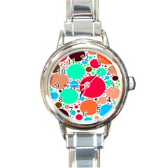 Dots Round Italian Charm Watch by impacteesstreetweareight