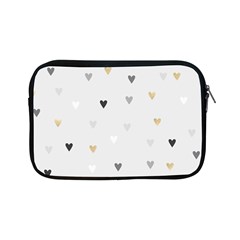 Grey Hearts Print Romantic Apple Ipad Mini Zipper Cases by Lullaby