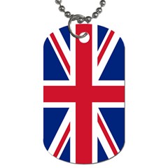 Uk Flag Union Jack Dog Tag (one Side) by FlagGallery