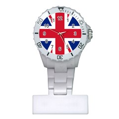 Uk Flag Union Jack Plastic Nurses Watch by FlagGallery