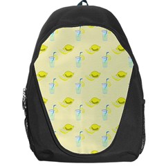 Lemonade Polkadots Backpack Bag by bloomingvinedesign