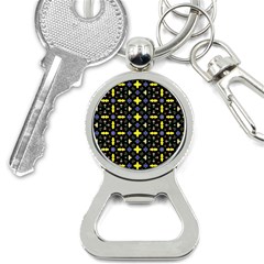 Pattern Black Background Texture Bottle Opener Key Chain by Simbadda