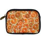 Oranges Background Texture Pattern Digital Camera Leather Case Front