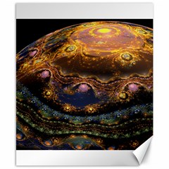 Fractal Cg Computer Graphics Sphere Fractal Art Water Organism Macro Photography Art Space Earth  Canvas 8  X 10  by Vaneshart