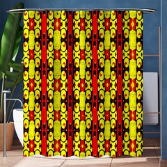 Red Black Yellow-9 Shower Curtain 60  X 72  (medium)  by ArtworkByPatrick