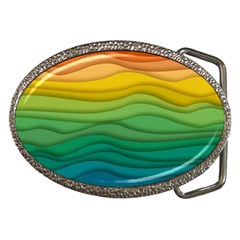 Background Waves Wave Texture Belt Buckles by Wegoenart