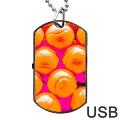 Pop Art Tennis Balls Dog Tag Usb Flash (one Side) by essentialimage