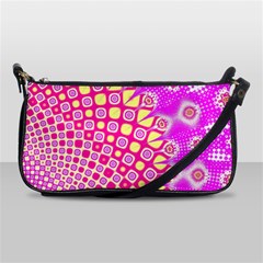 Digital Arts Fractals Futuristic Pink Shoulder Clutch Bag by Wegoenart