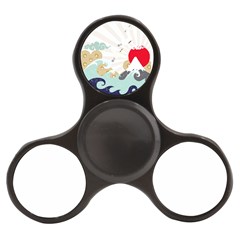 Mountain Sun Japanese Illustration Finger Spinner by Vaneshart