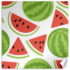 Watermelon Juice Auglis Clip Art Watermelon Canvas 16  X 16  by Vaneshart