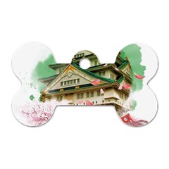 Osaka Castle Nagoya Castle Kumamoto Castle Dog Tag Bone (two Sides) by Vaneshart