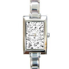 Space Elements Rectangle Italian Charm Watch by Vaneshart