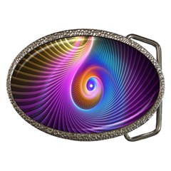 3d Abstract Fractal Bright Belt Buckles by Vaneshart