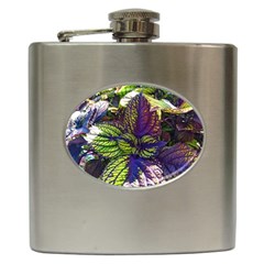 Dark Coleus Hip Flask (6 Oz) by Riverwoman