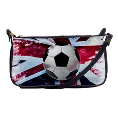 Soccer Ball With Great Britain Flag Shoulder Clutch Bag by Vaneshart