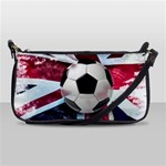 Soccer Ball With Great Britain Flag Shoulder Clutch Bag Front