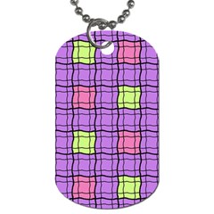 Background Pattern Seamless Dog Tag (two Sides) by Vaneshart