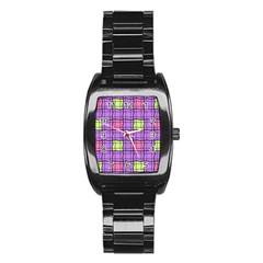 Background Pattern Seamless Stainless Steel Barrel Watch by Vaneshart