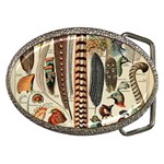 Feathers Birds Vintage Art Belt Buckles Front