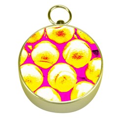 Pop Art Tennis Balls Gold Compasses by essentialimage