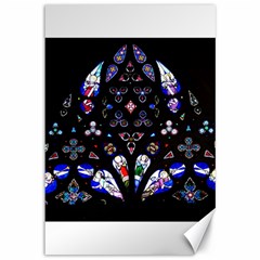 Barcelona Cathedral Spain Stained Glass Canvas 12  X 18  by Wegoenart