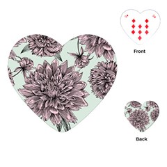 Flowers Playing Cards Single Design (heart) by Sobalvarro