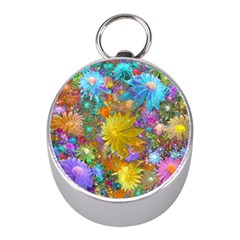 Apo Flower Power  Mini Silver Compasses by WolfepawFractals