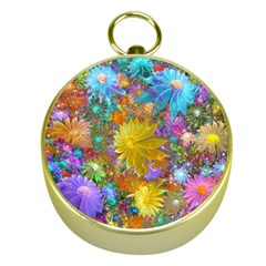 Apo Flower Power Gold Compasses by WolfepawFractals