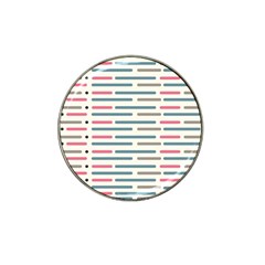 Long Lines Vector Pattern Hat Clip Ball Marker by Vaneshart