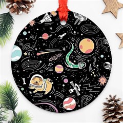 Animals Galaxy Space Ornament (round) by Vaneshart