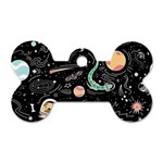 Animals Galaxy Space Dog Tag Bone (One Side) Front