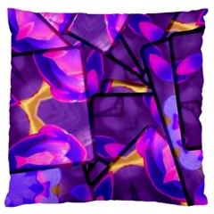 Background Wallpaper Flower Large Flano Cushion Case (two Sides) by Vaneshart