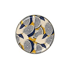 Blue And Ochre Hat Clip Ball Marker (10 Pack) by Vaneshart